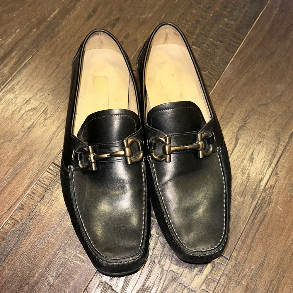 Black Men’s Ferragamo Loafers size 10